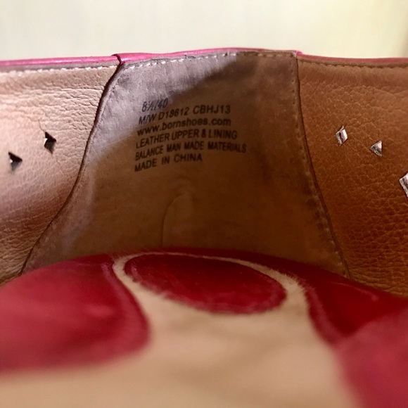 Born pink perforated leather Mary Jane flats 8.5 - Picture 4 of 6